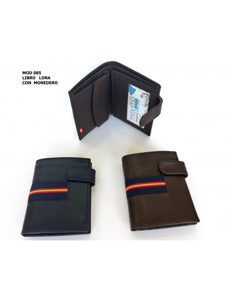 CARTERAS PIEL CON LONA 