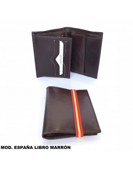 CARTERA PIEL CON ELÁSTICO 