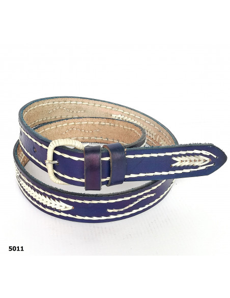 CINTURÓN ESPIGADO AZUL