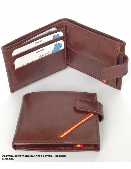 CARTERA PIEL BANDERA 