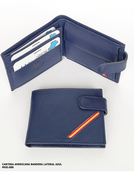 CARTERA PIEL BANDERA 