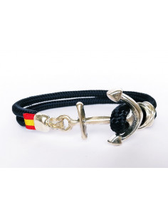 PULSERA NAUTICA ANCLA PLATA 2